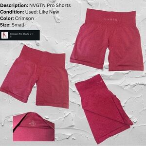 NVGTN Pro Seamless Shorts
Small
Barely worn, excellent condition
Color: Crimson
